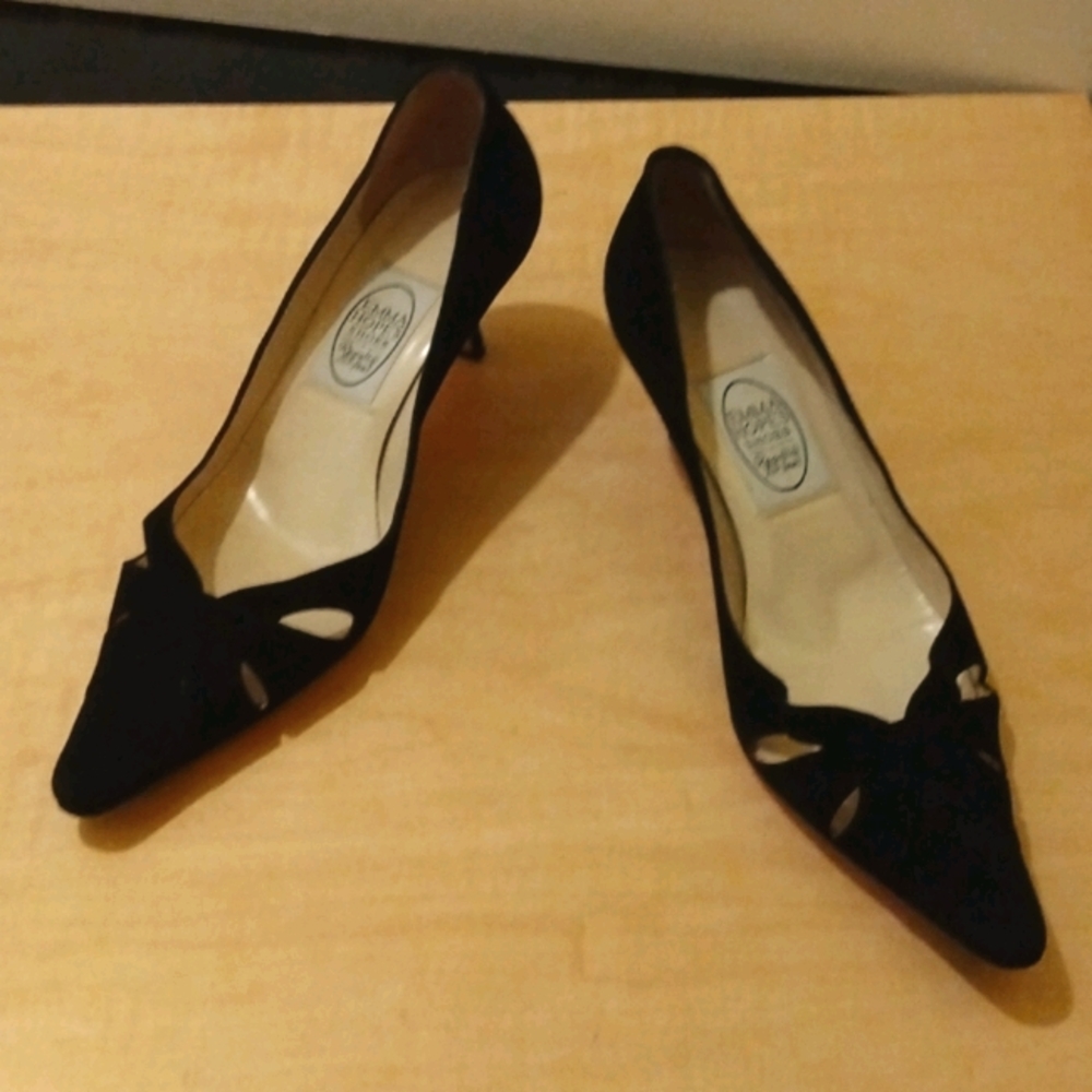 Emma Hopes Suede Pointed Short Heels